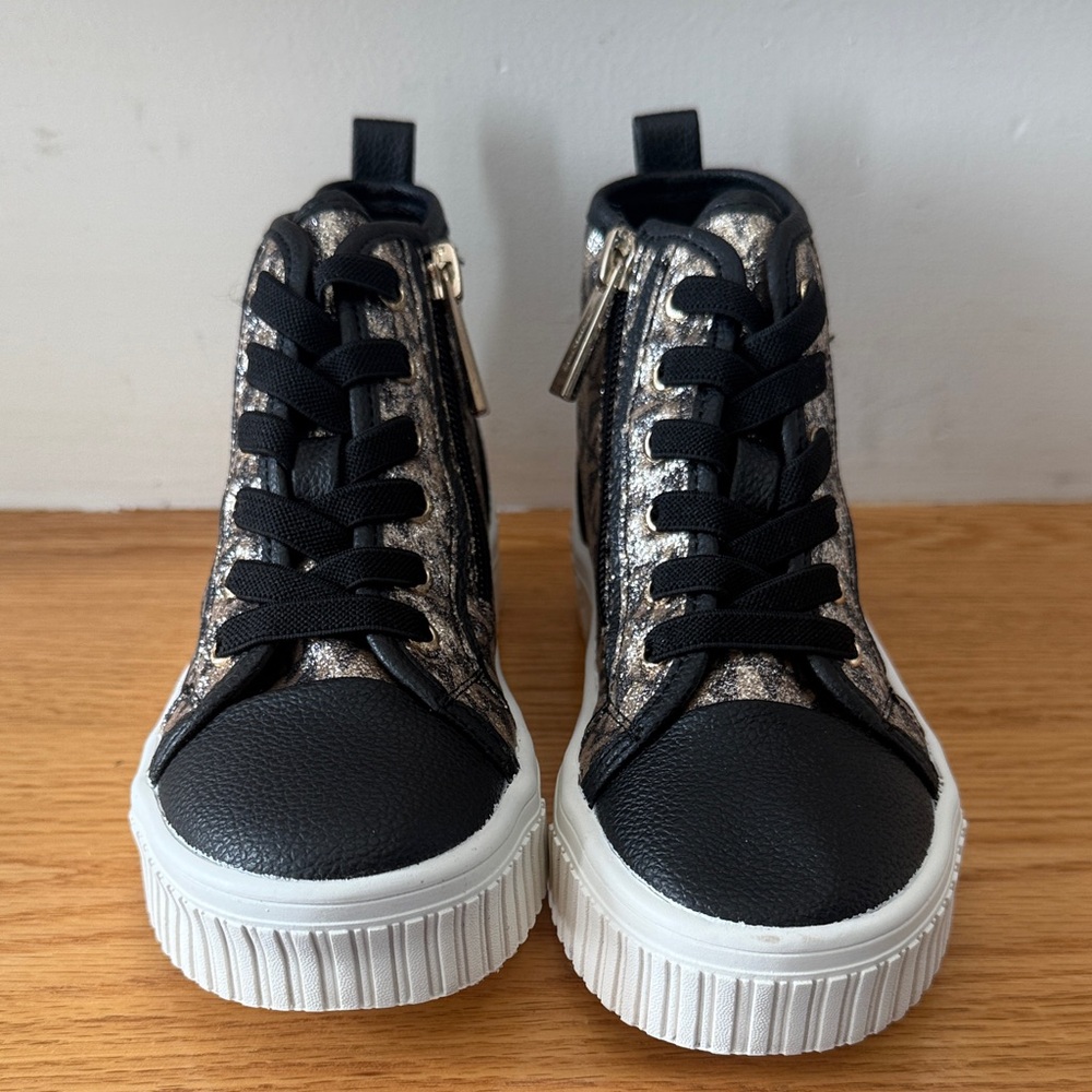 MICHAEL Michael Kors Black and Gold Kids Sneakers